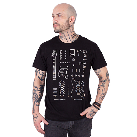 Camiseta Guitarra Deconstruction.