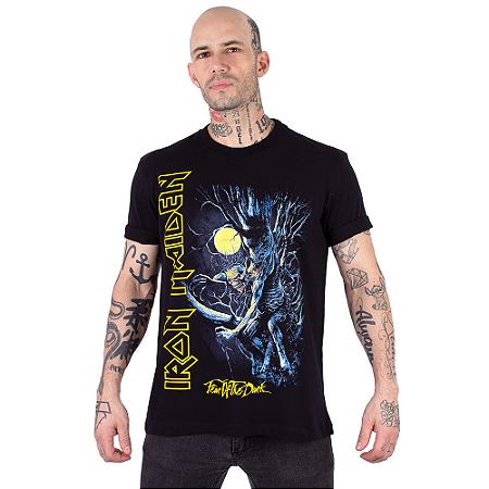 Camiseta Iron Maiden Fear Of The Dark Preta Oficial