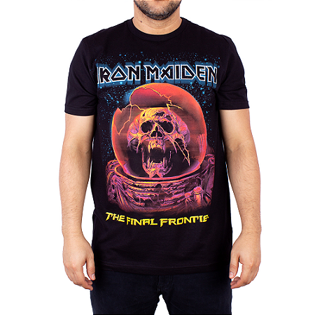 Camiseta Iron Maiden The Final Frontier Preta Oficial