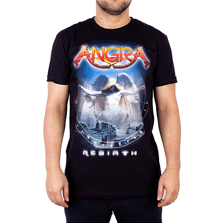 Camiseta Angra Rebirth Preta Oficial