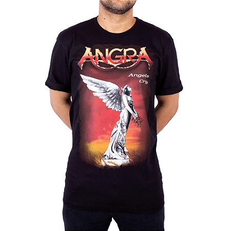 Camiseta Angra Angels Cry Preta Oficial