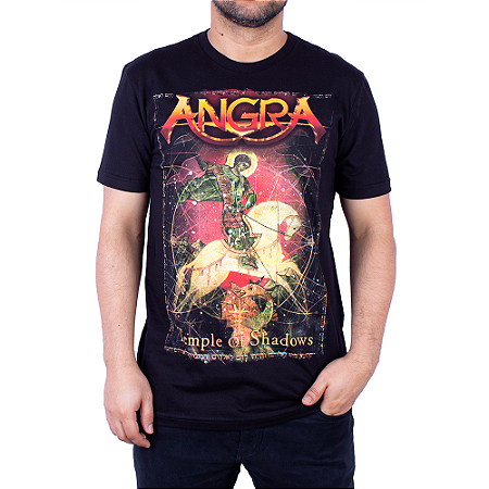 Camiseta Angra Temple Of Shadows Preta Oficial