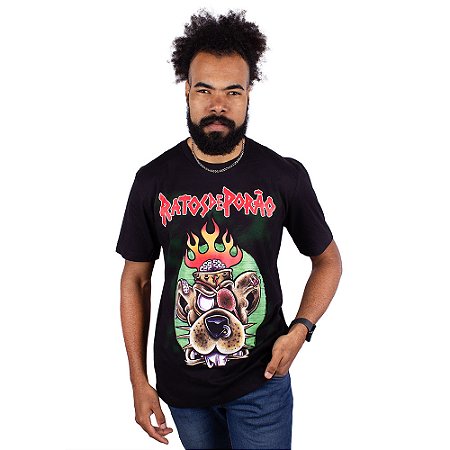 Camiseta Ratos de Porão Preta Oficial