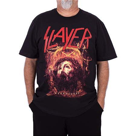 Camiseta Plus Size Slayer Repentless Preta Oficial