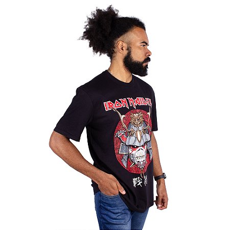 Camiseta Iron Maiden Senjutsu Snake Preta Oficial