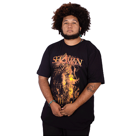 Camiseta Plus Size Shaman Rescue Preta Oficial