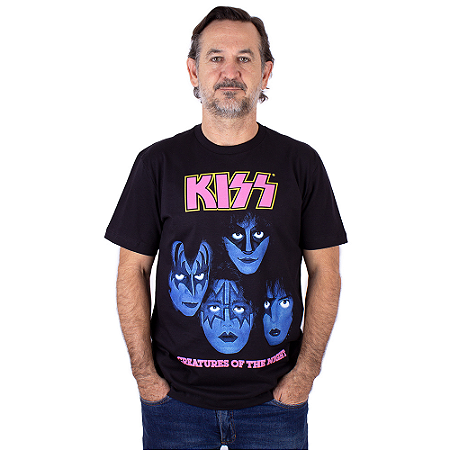 Camiseta Kiss Creature Of The Night Preta Oficial
