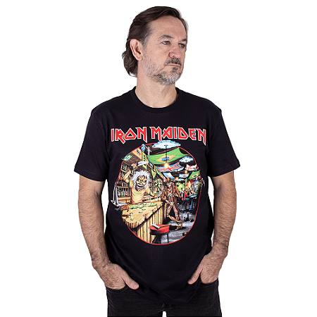Camiseta Iron Maiden Brasil Preta Oficial