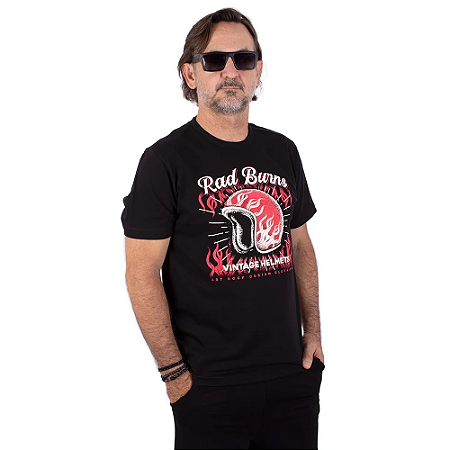 Camiseta Moto Rad Burns Preta.