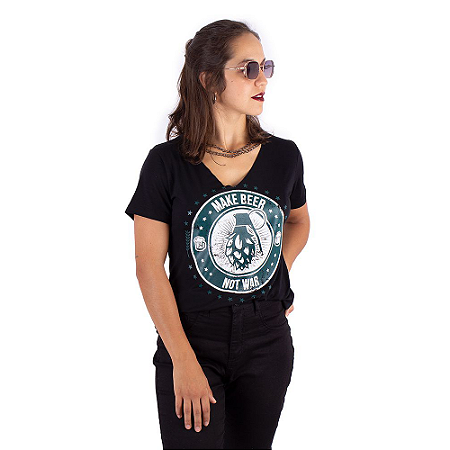 Blusa Corrente Cerveja Make Beer Preta