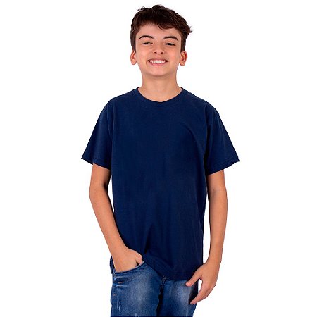 Camiseta Juvenil Básica Marinho
