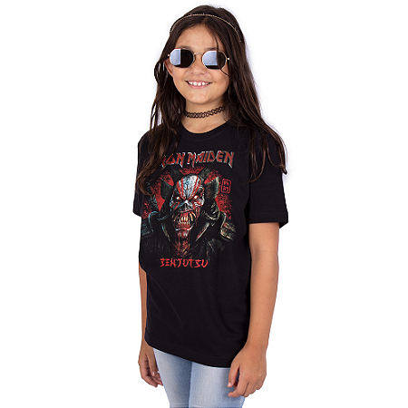 Camiseta Juvenil Iron Maiden Senjutsu Preta Oficial