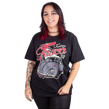 Camiseta Fusca Rat Preto Jaguar.