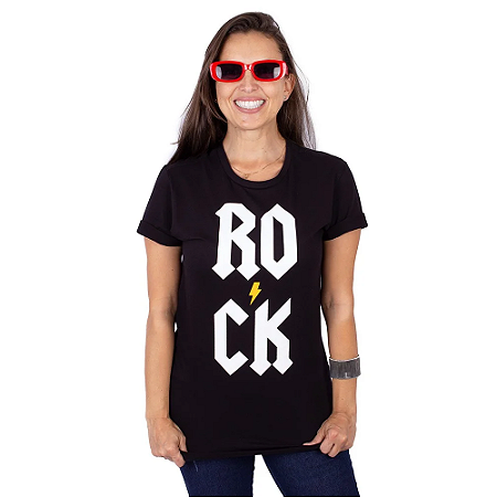Camiseta Rock Vert Preta.
