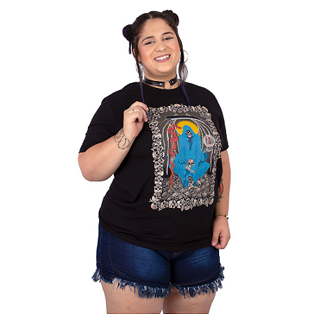 Camiseta Christian Arae Caveira Death Preta.