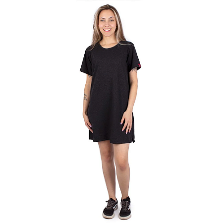 Vestido Tshirt Básico Preto Jaguar