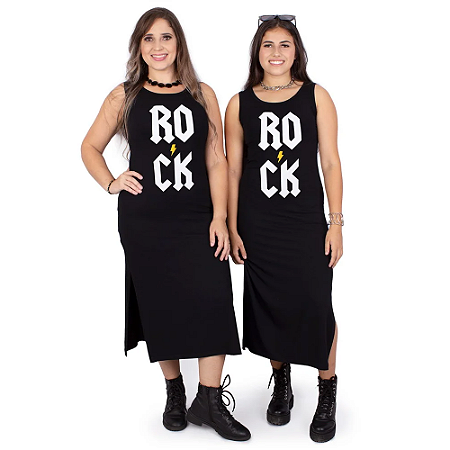 Tal Mãe Tal Filha Vestido Tubinho Rock Vert