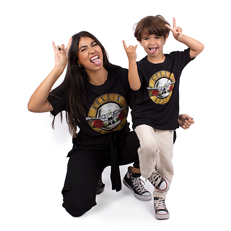 Tal Mãe Tal Filho Guns N' Roses Bullet Preta Oficial