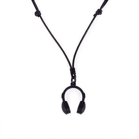 Colar Fone de Ouvido Ajustável Preto