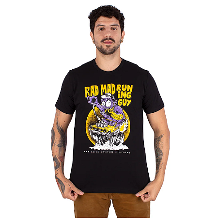 Camiseta Rad Mad Guy Preta.