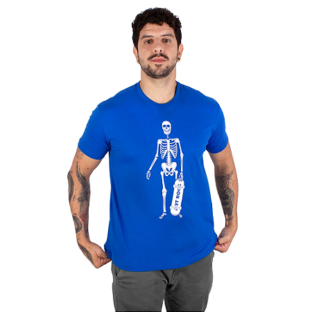 Camiseta Caveira Skateboarder