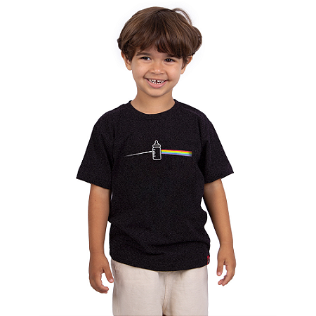 Camiseta Infantil Baby Side Preta Jaguar