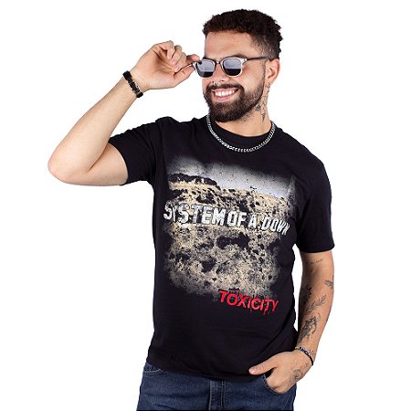 Camiseta System Of A Down Toxicity Preta Oficial
