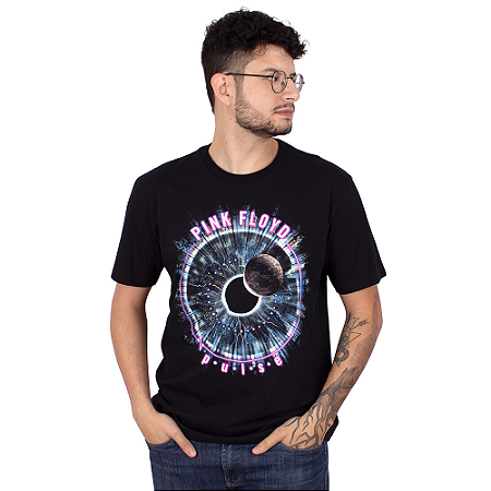 Camiseta Pink Floyd Pulse Preta Oficial