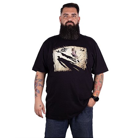 Camiseta Plus Size Korn Self Titled Preta Oficial