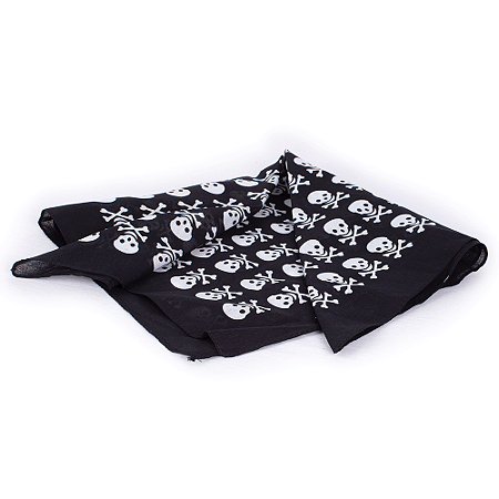 Lenço Bandana Caveirinhas Preto