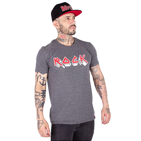 Camiseta Rock Iron Grafite.