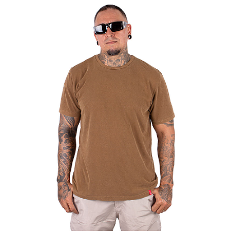 Camiseta Básica Estonada Caramelo.
