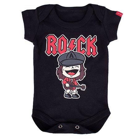 Body Bebê Rock Baby Preto