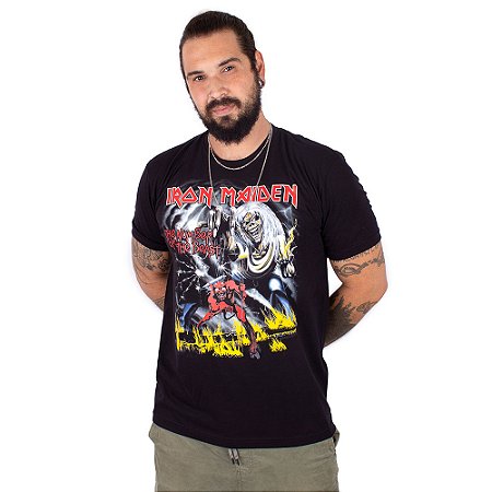 Camiseta Iron Maiden The Number Of The Beast Preta - Oficial