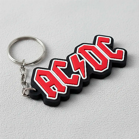 Chaveiro ACDC Emborrachado