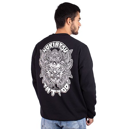 Moletom Careca Christian Arae Hori Atsu Preto