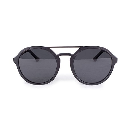 Óculos de Sol Art Rock Redondo Aviador Preto