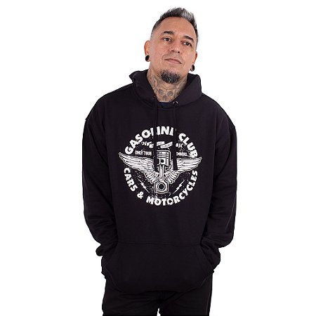 Moletom Canguru Gasoline Club Preto