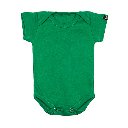 Body Bebê Básico Verde Bandeira
