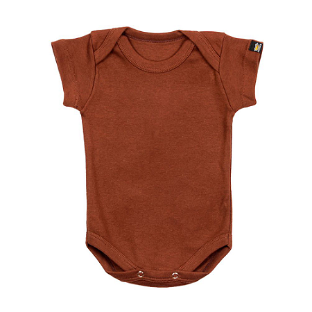 Body Bebê Básico Marrom