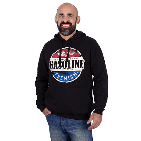 Moletom Canguru Gasoline Preto