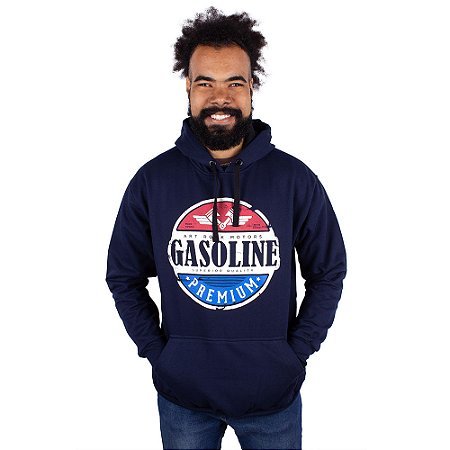 Moletom Canguru Gasoline Marinho