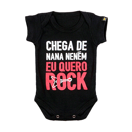 Body Bebê Chega de Nana Preto