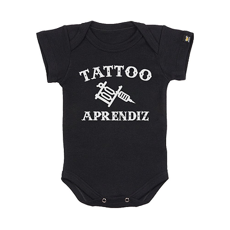 Body Bebê Tattoo Aprendiz Preto