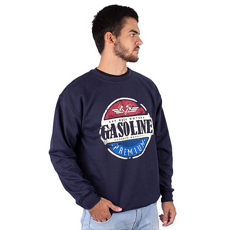 Moletom Careca Gasoline Marinho