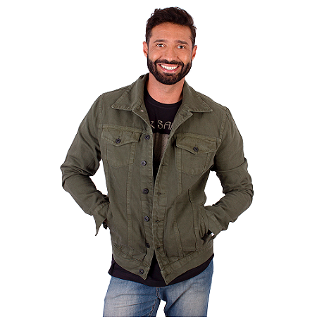 Jaqueta Masculina Verde Militar