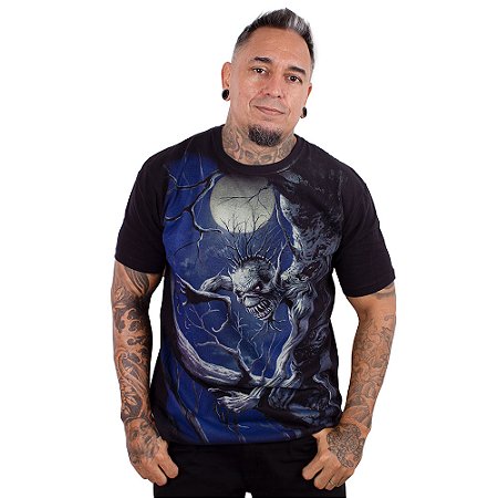 Camiseta Premium Iron Maiden Fear of the Dark Preta Oficial