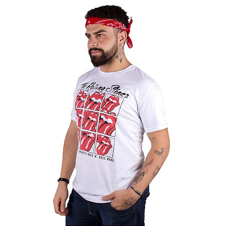Camiseta The Rolling Stones The World's Greatest Branca Oficial
