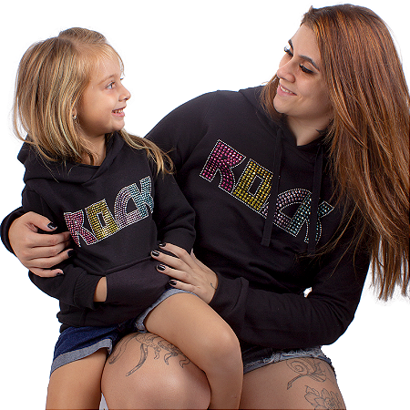 Tal Mãe Tal Filhos - Moletom Canguru Color Rock