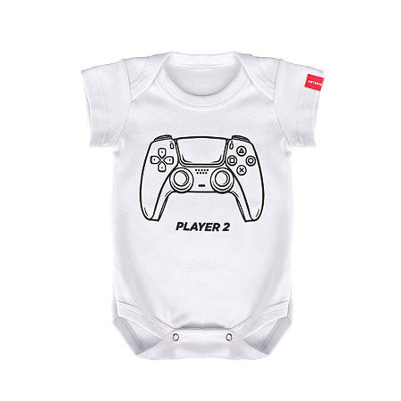 Body Bebê Player 2 Branco